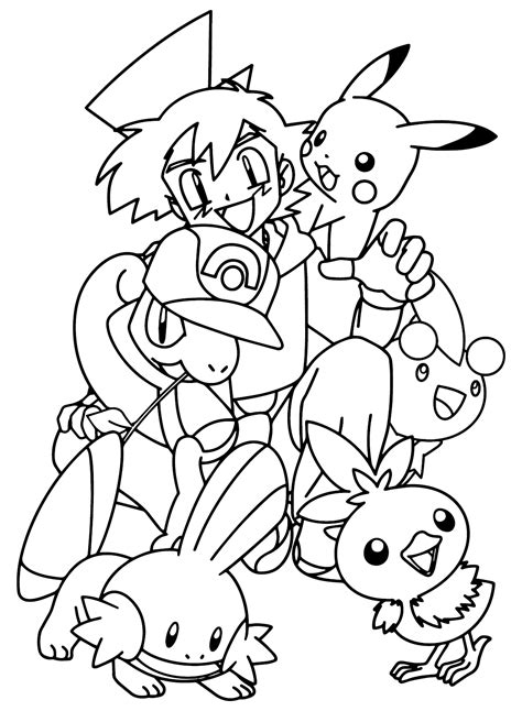 54 Ash Ketchum Coloring Pages